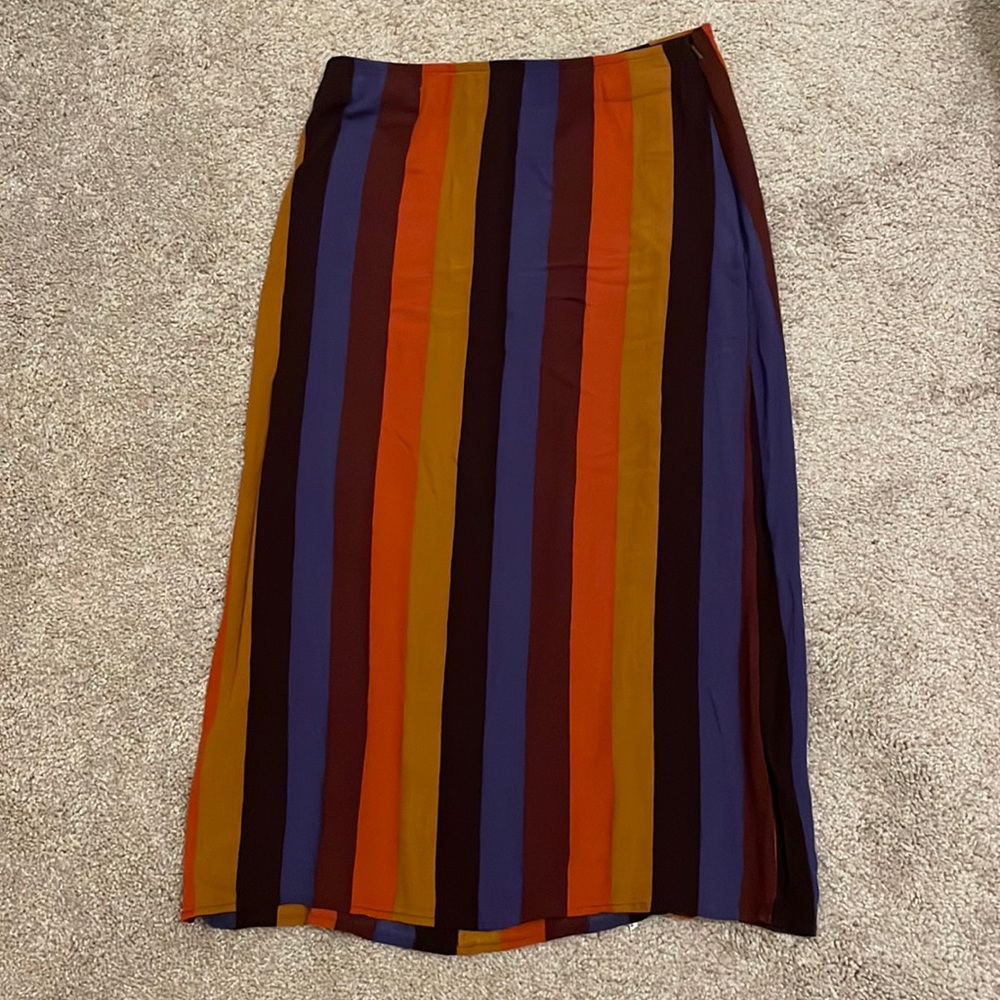 American Eagle Striped Midi Skirt - Size M